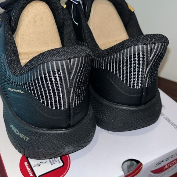 New Rare Black Gold Skechers Men\'s Viper Pro 2.0 Pickleball Shoes Sneakers 10.5 main image 5